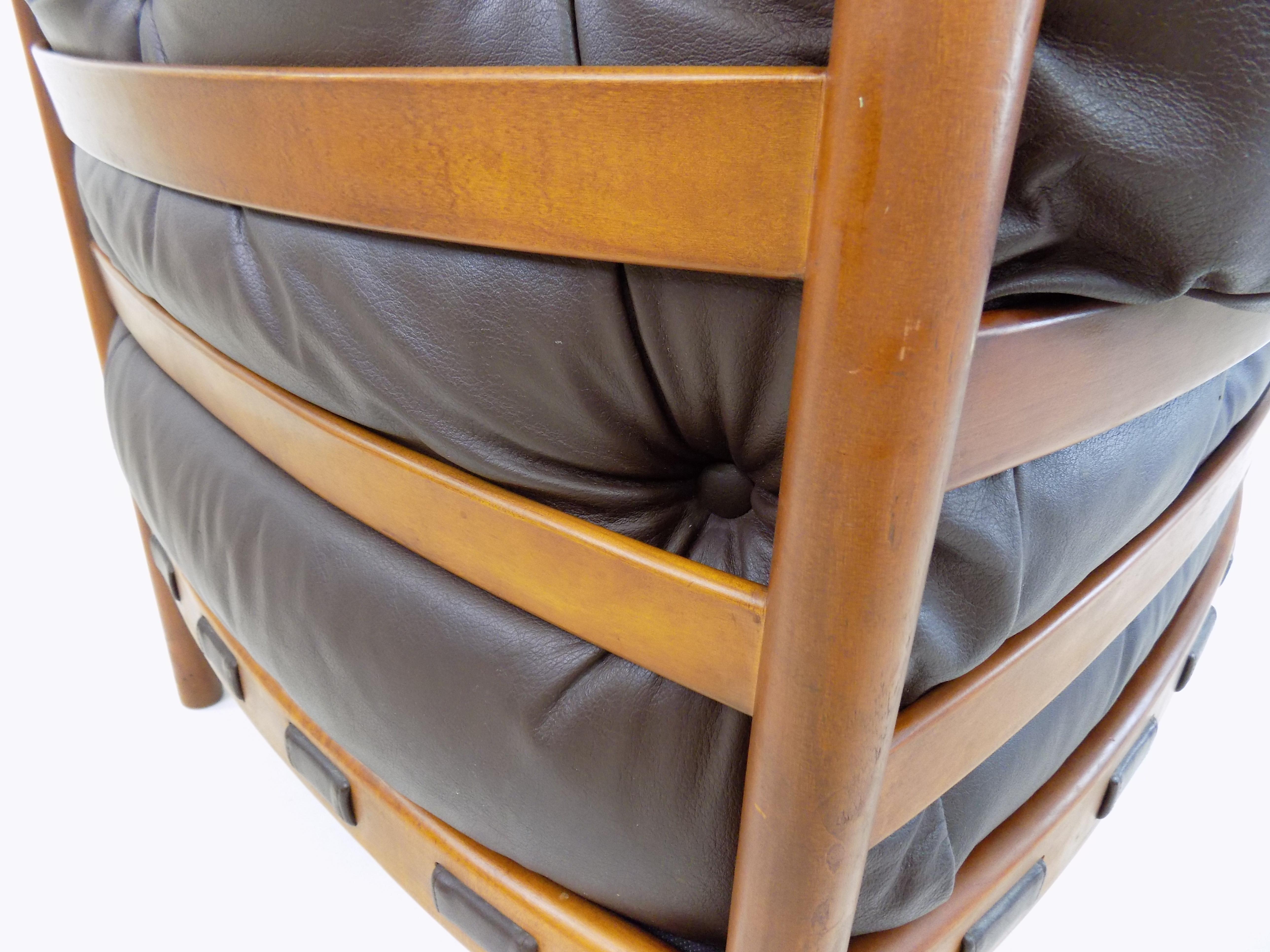 Coja Leather Easy Chair by Sven Ellekaer, Netherlands, 1960s 4