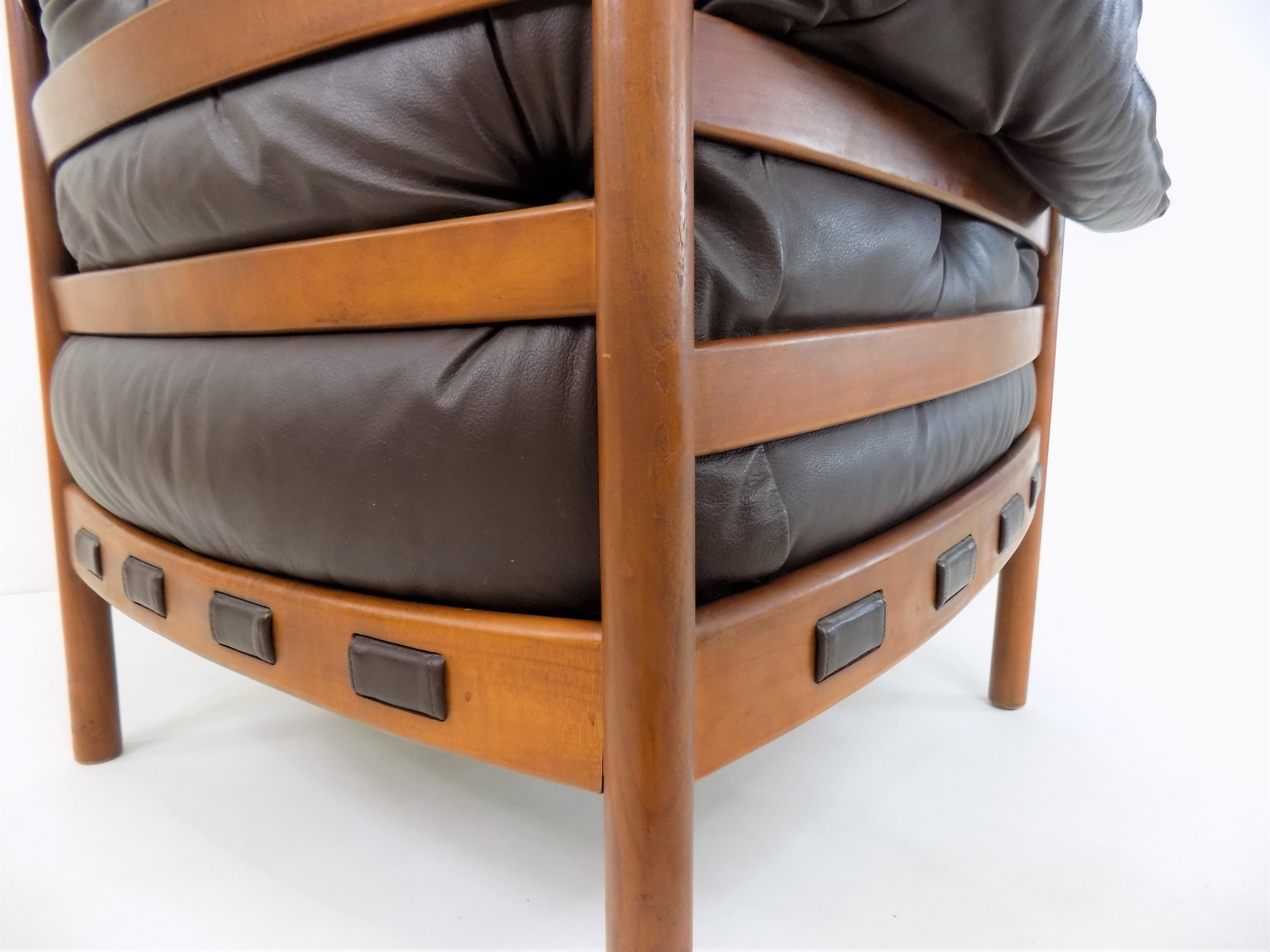 Coja Leather Easy Chair by Sven Ellekaer, Netherlands, 1960s 12
