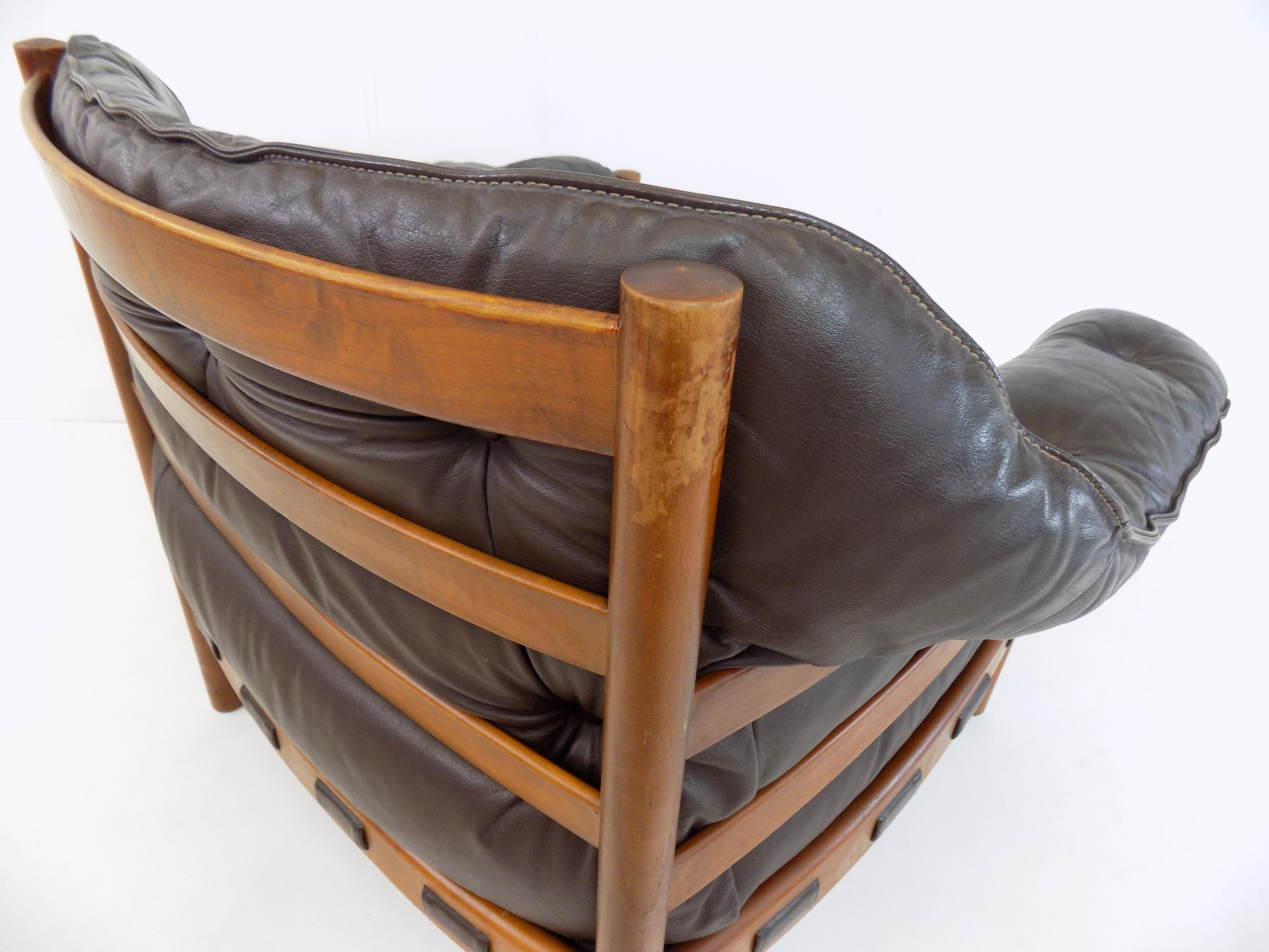 Coja Leather Easy Chair by Sven Ellekaer, Netherlands, 1960s 1