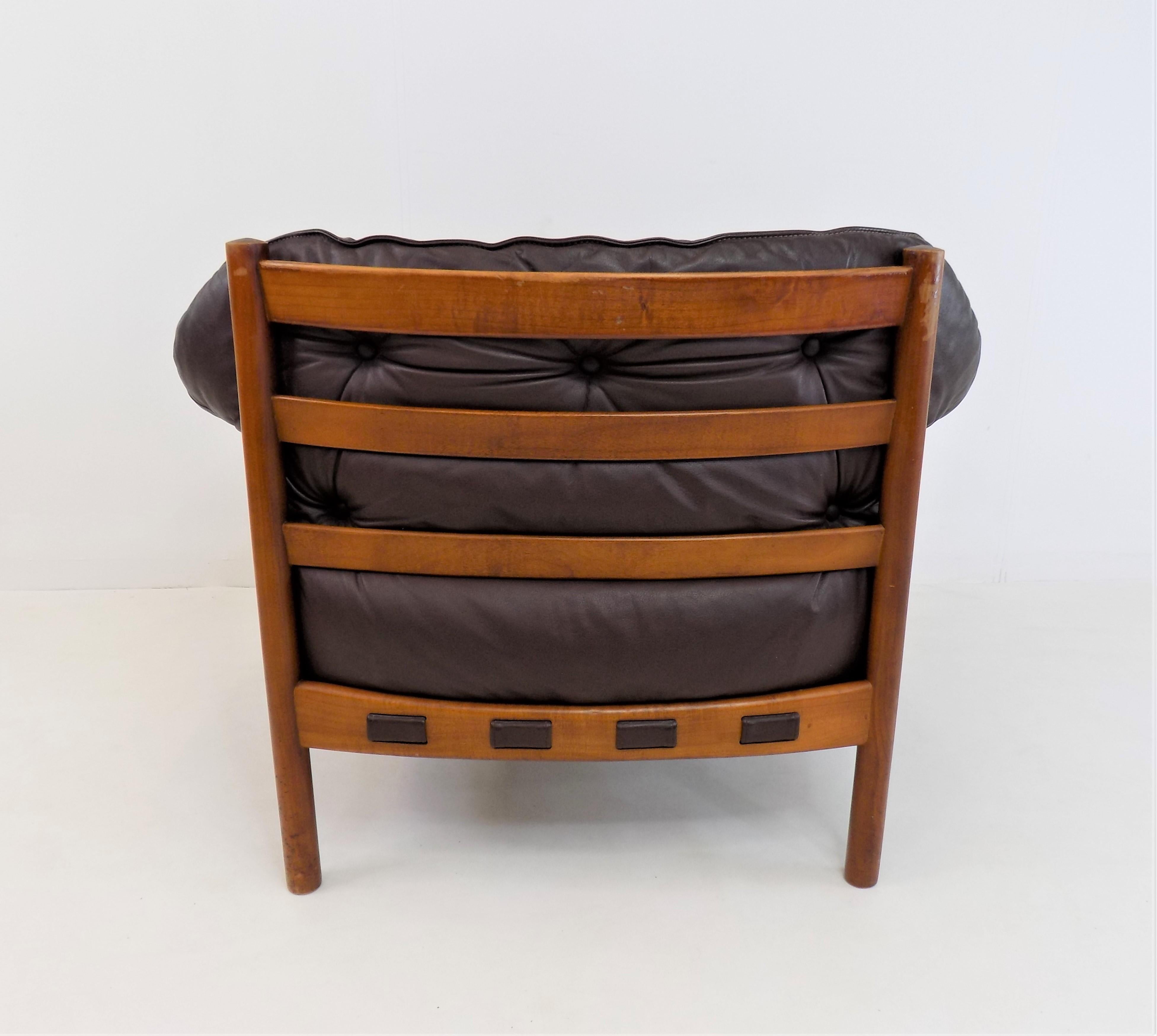 Coja Leather Easy Chair by Sven Ellekaer, Netherlands, 1960s 2