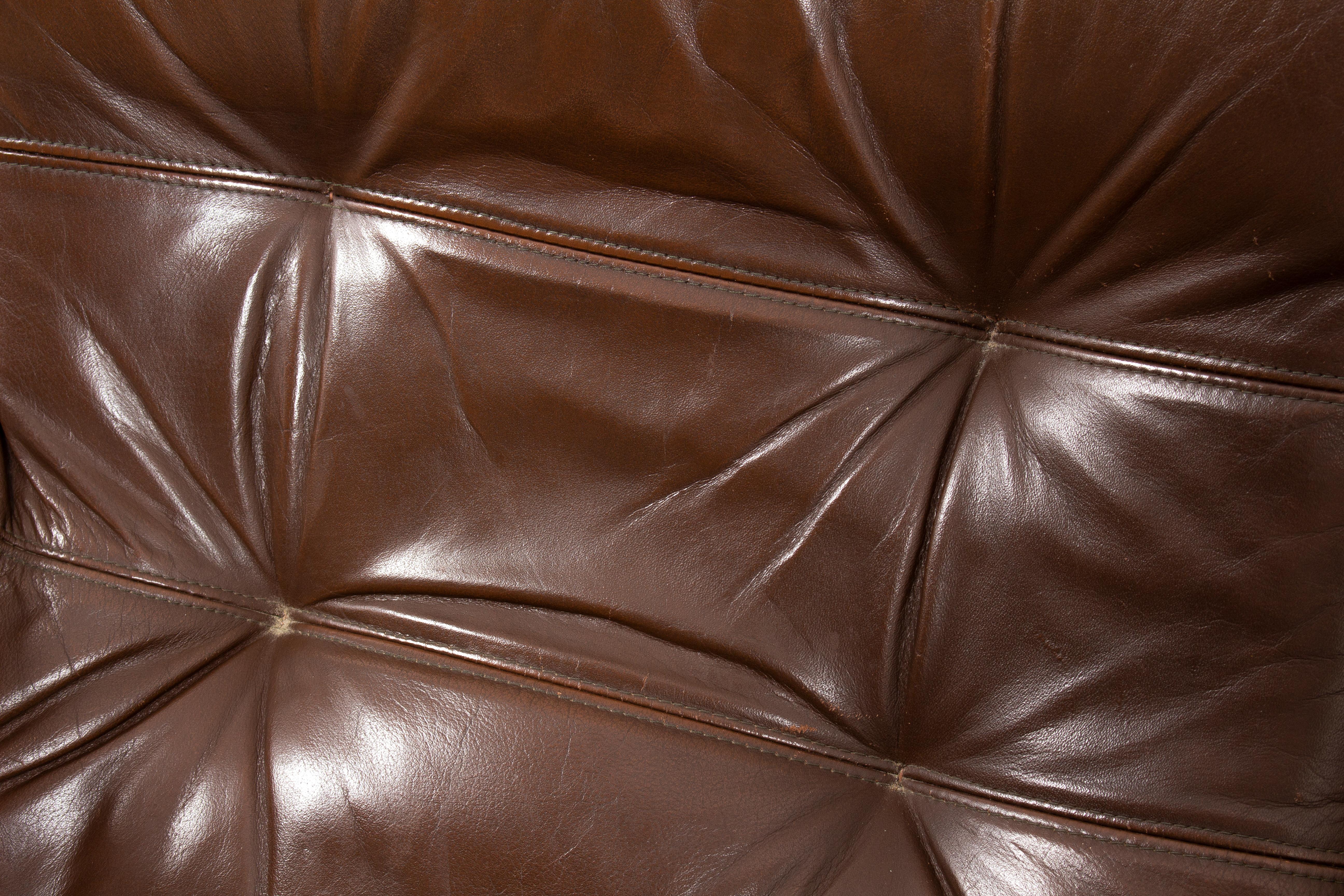 Coja Leather Loveaseat Sofa, 1960s For Sale 1