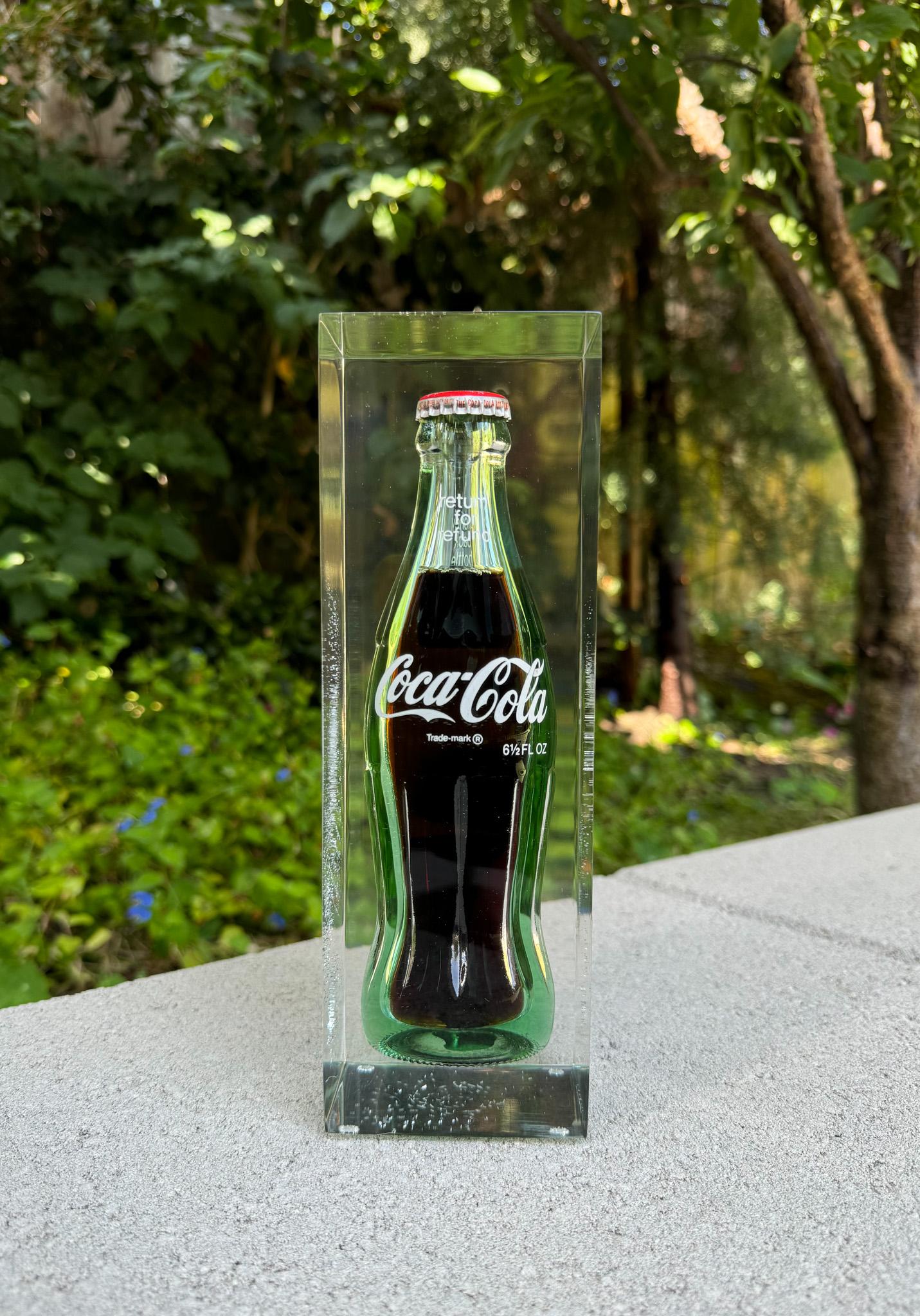 Coke Bottle in Lucite Sculpture, Coca Cola, United States, 1970's For Sale 3