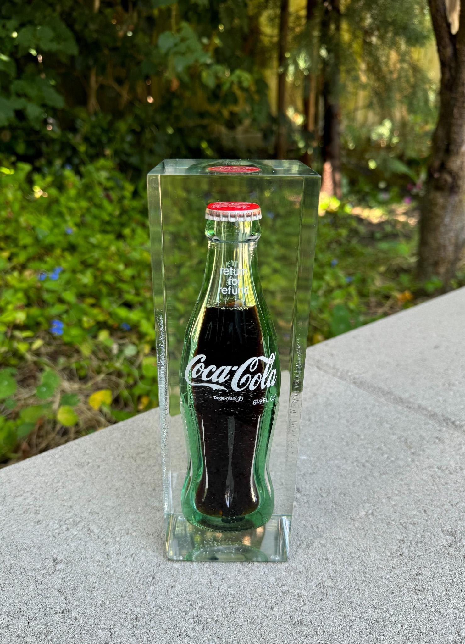 Coke Bottle in Lucite Sculpture, Coca Cola, United States, 1970's For Sale 4