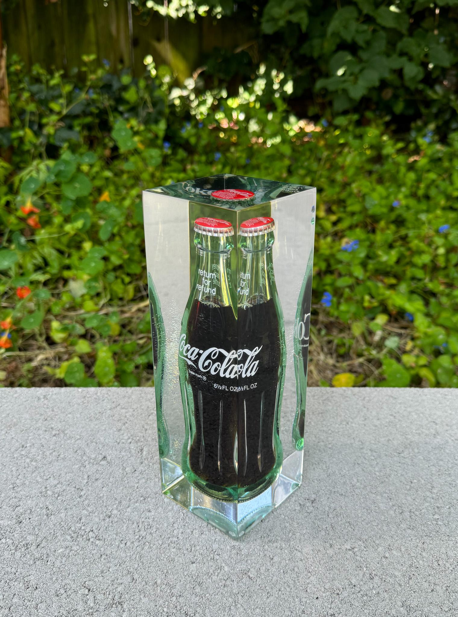 Coke Bottle in Lucite Sculpture, Coca Cola, United States, 1970's For Sale 2