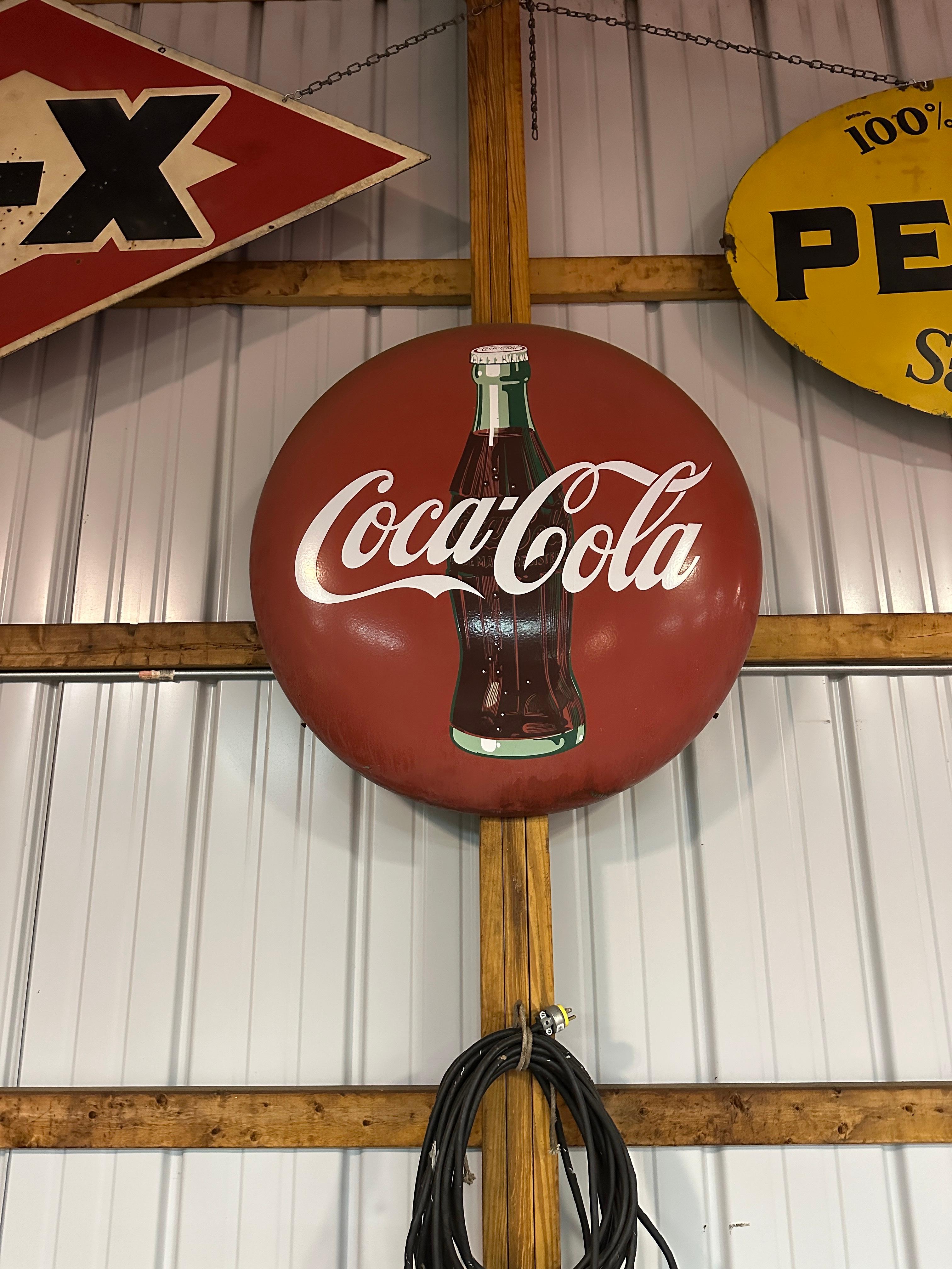 Panneau "Bouton de Coca-Cola en vente