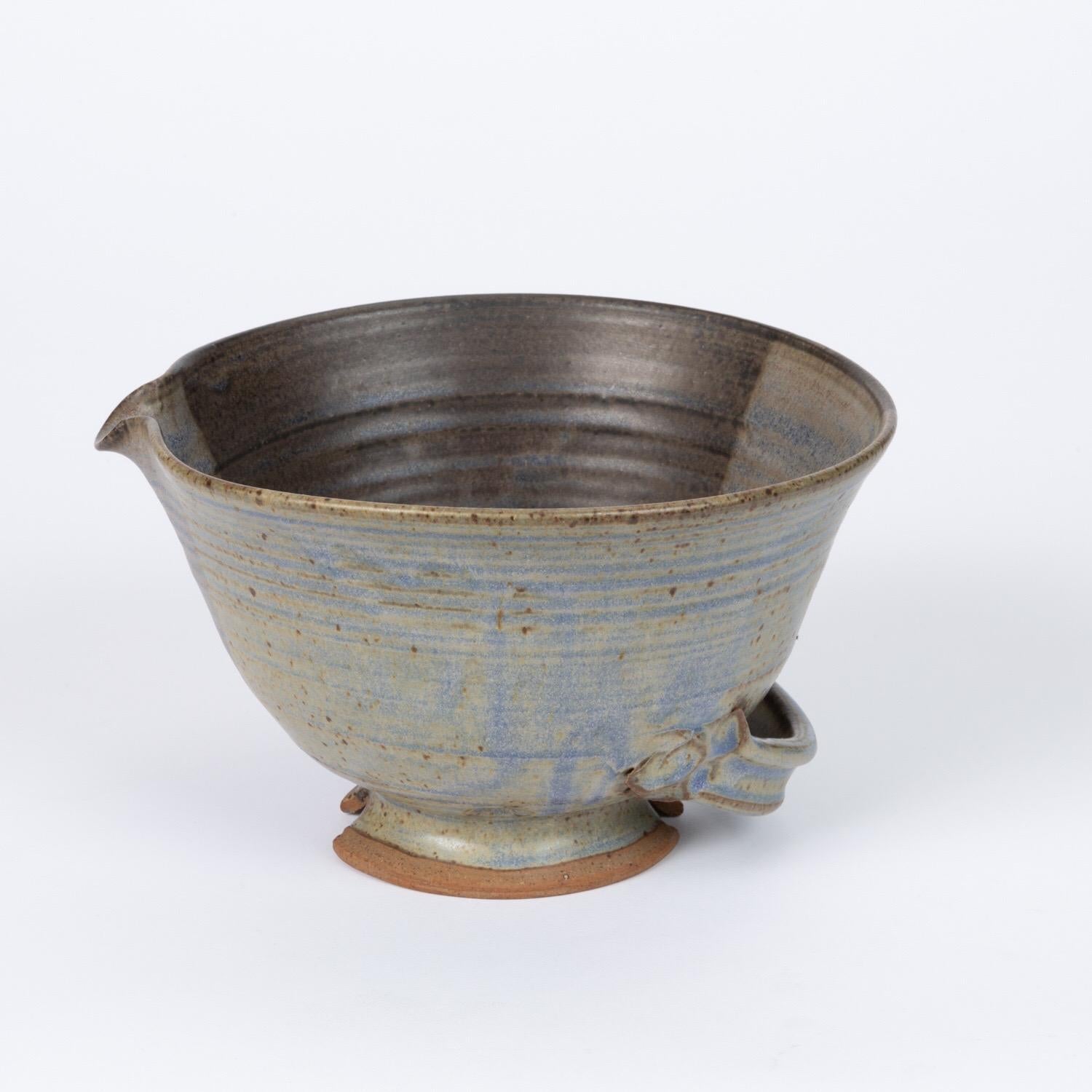 Glazed Colander Style Studio Pottery Bowl