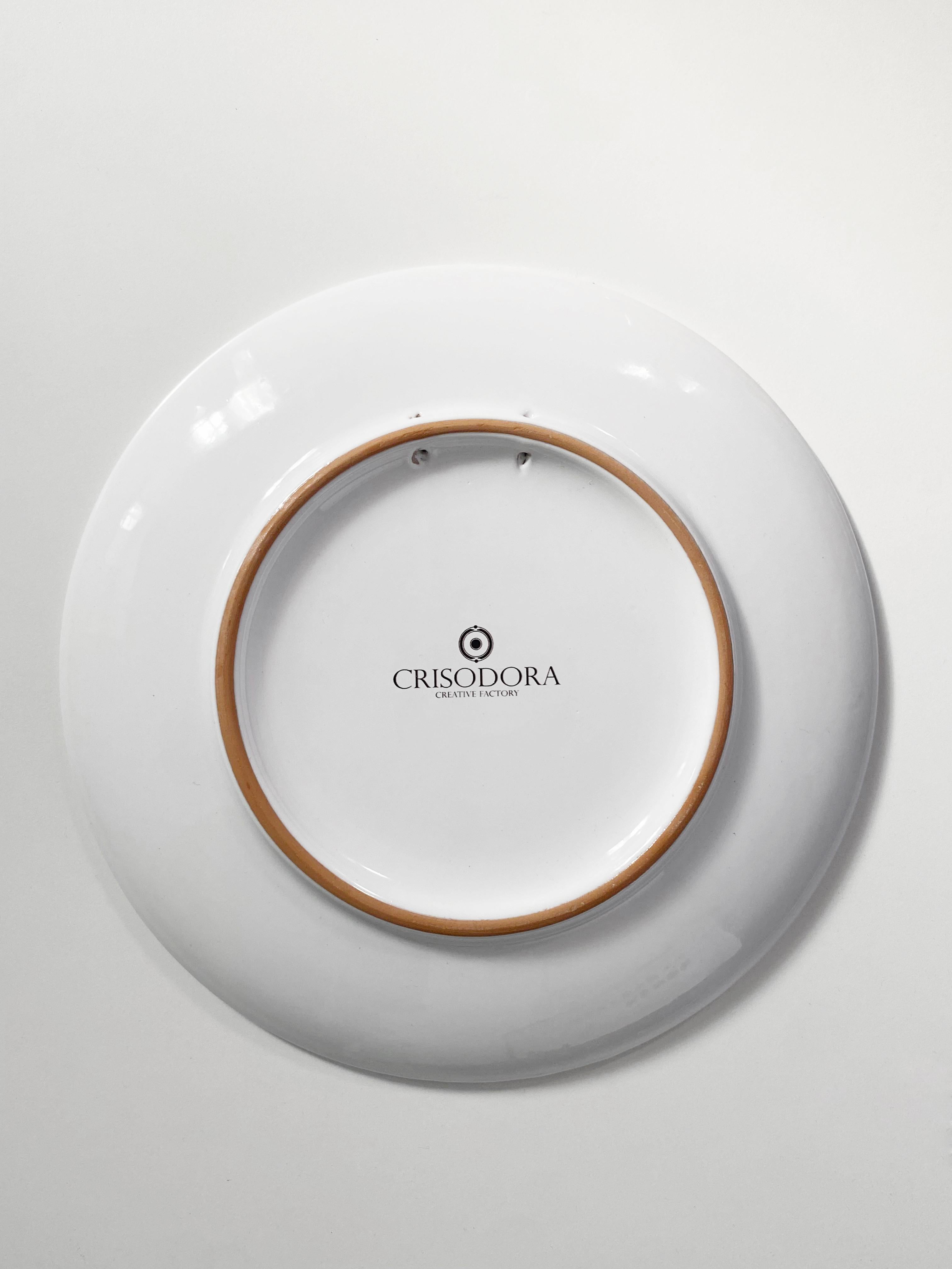 Peint à la main Assiettes Colapesce - set 4 en vente