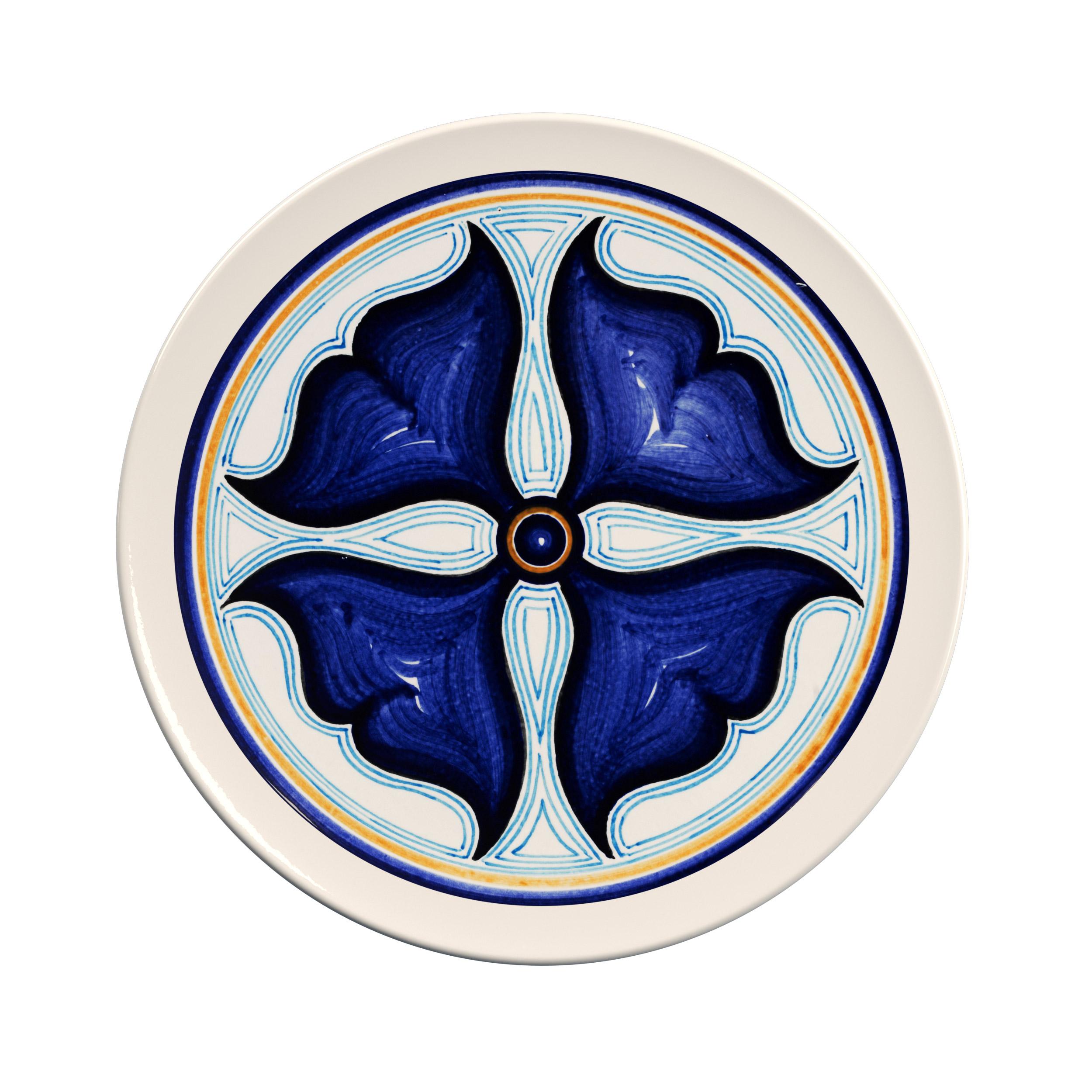 Assiettes Colapesce - Lot de 12 assiettes en céramique entièrement peintes à la main. en vente 5