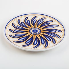 Colapesce plates - Set of 12 entirely hand-painted ceramic plates.