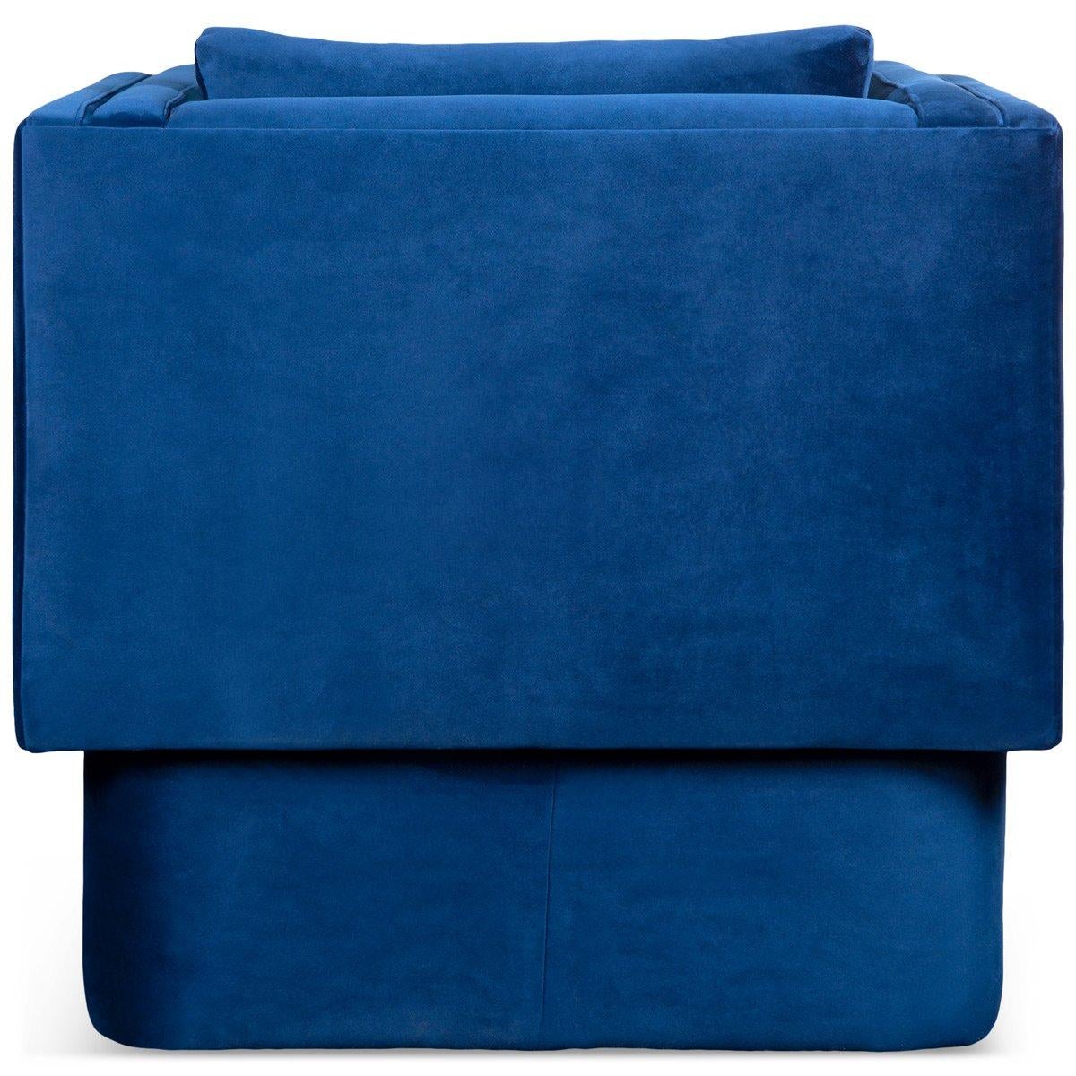 cobalt blue chair cushions