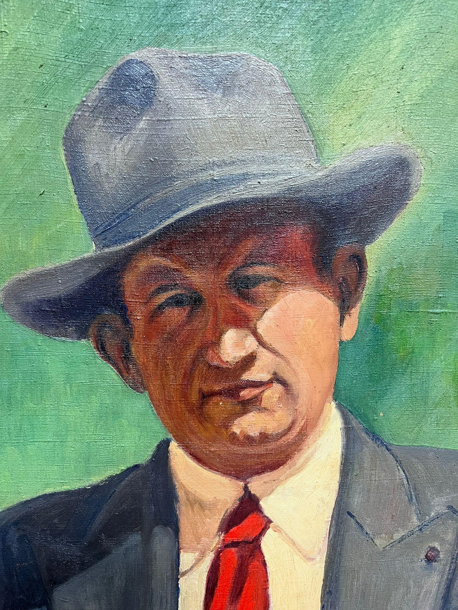 Self-Portrait des Künstlers
von Colbert Cassan (Französisch 1899-1979)
signiertes Öl auf Leinwand, ungerahmt
Leinwand: 24 x 20 Zoll
Provenienz: Privatsammlung
Zustand: sehr guter und gesunder Zustand 

Colbert Cassan (1899-1979) war ein