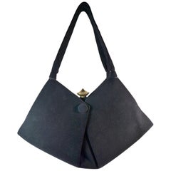 COLBERTS Black Suede Handbag