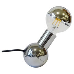 Lámpara de mesa Colbuto Cromo Equilibrio de Lamperti, Italia Años 70