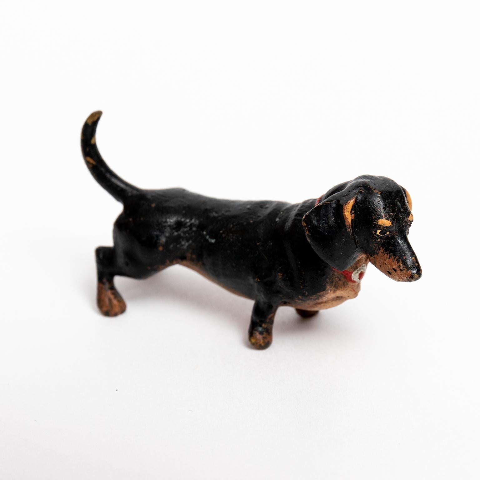Austrian Cold Painted Bronze Dachshund For Sale