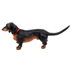 Cold Painted Bronze Dachshund