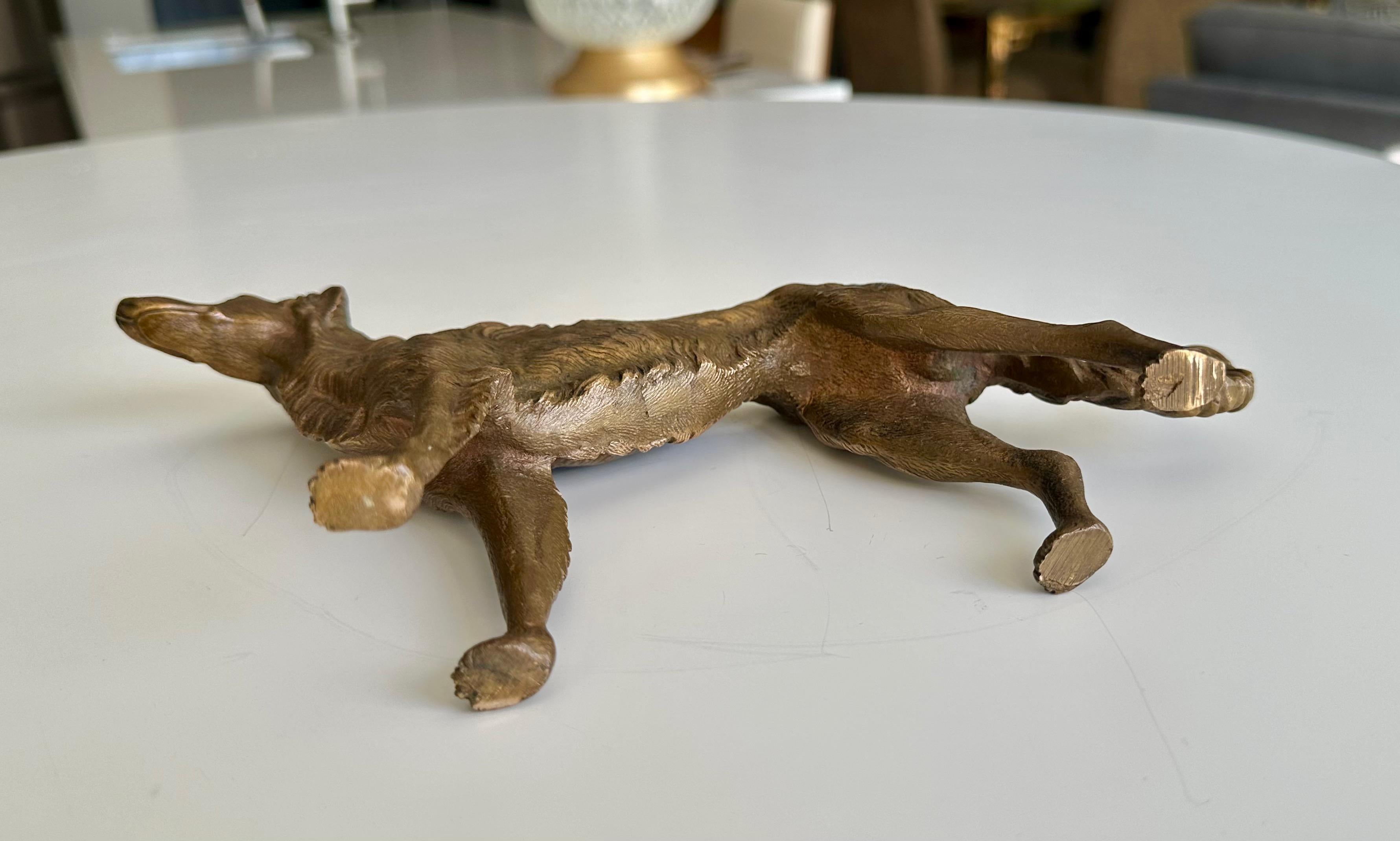 Bronze Sculpture of Borzoi or Russian Wolfhound For Sale 13