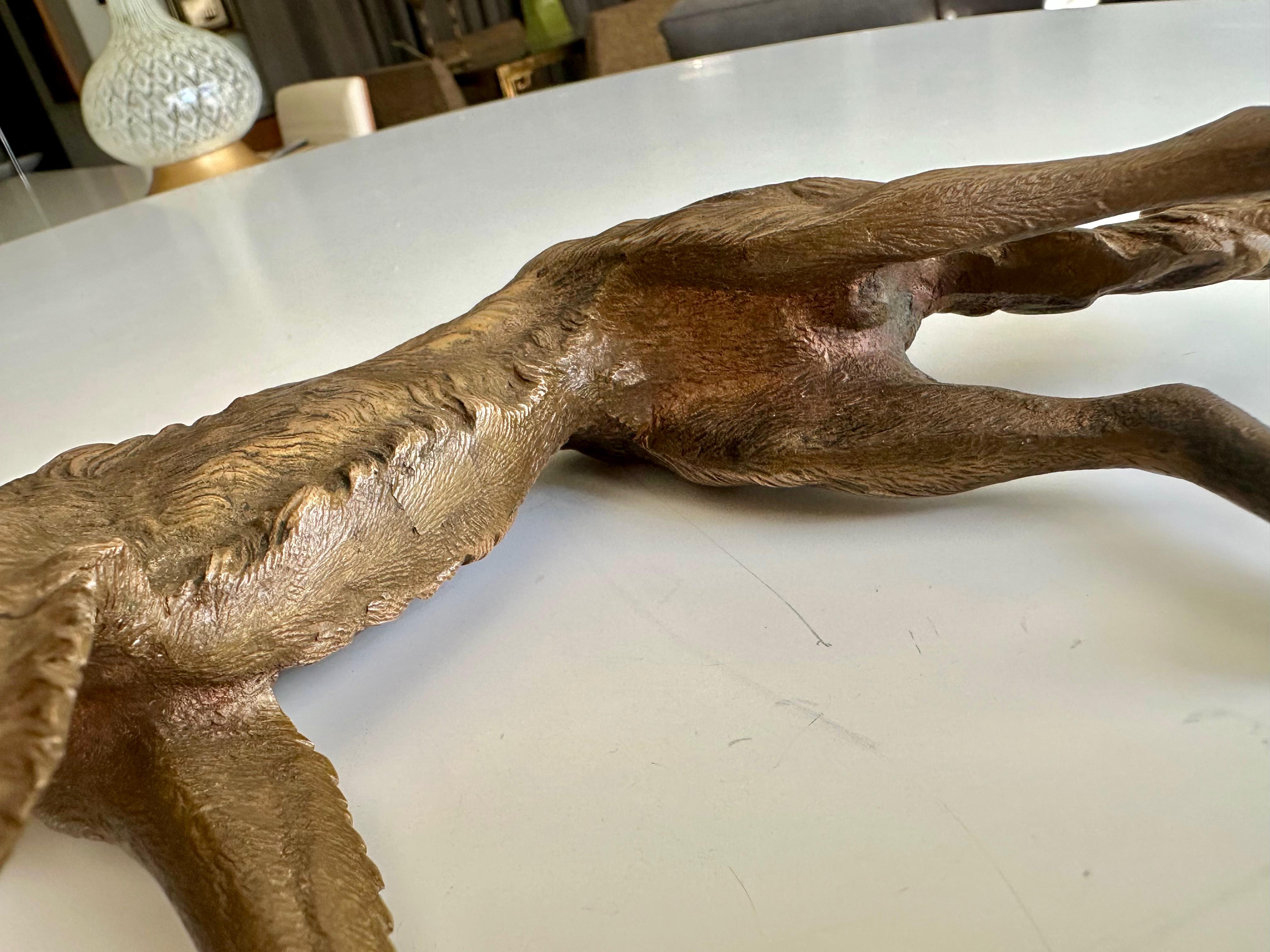 Bronze Sculpture of Borzoi or Russian Wolfhound For Sale 14