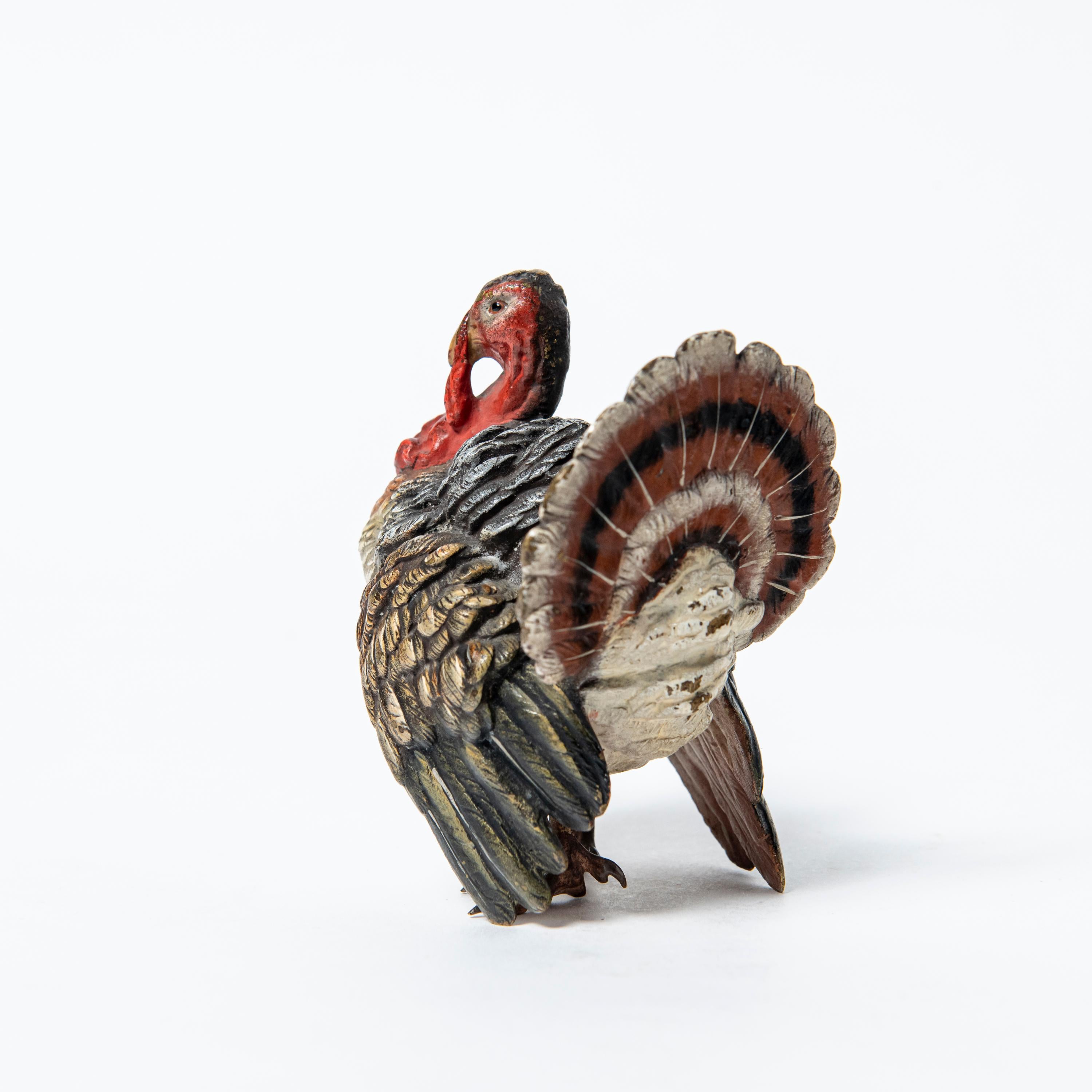 bronze turkey statue