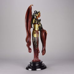 Cold Painted Limited Edition Bronze Figure "Chinese Legend" by Erté