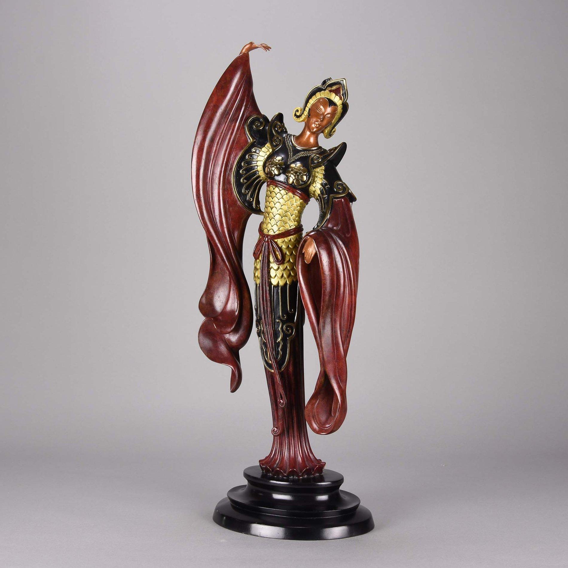 Late 20th Century Cold Painted Limited Edition Bronze Figure 