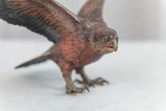 Cold Painted Vienna Bronze Eagle, Bergmann Foundry, ca. 1900