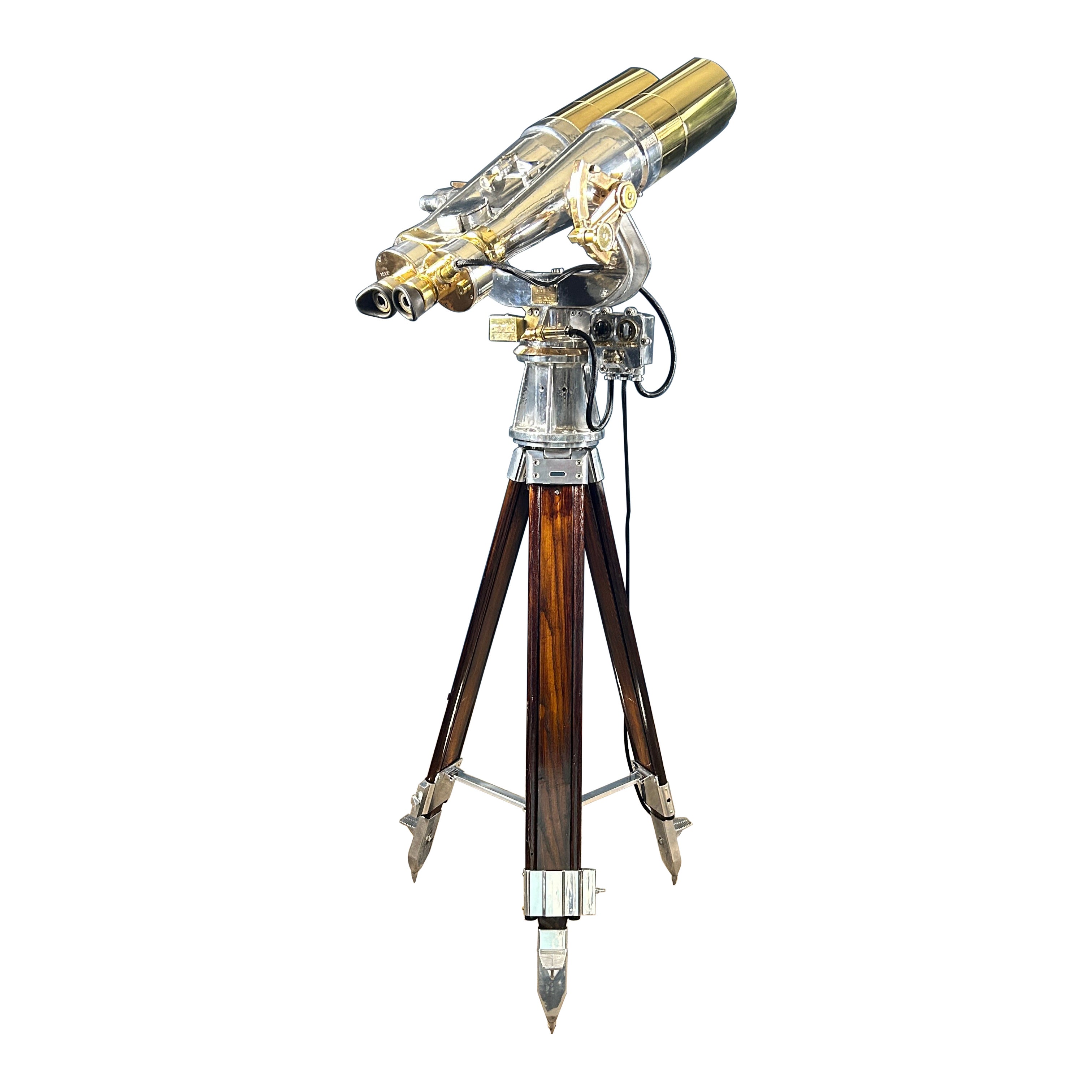 Agence de défense japonaise de la guerre froide Jumelles 20x 120 avec contrôle de l
éclairage en vente