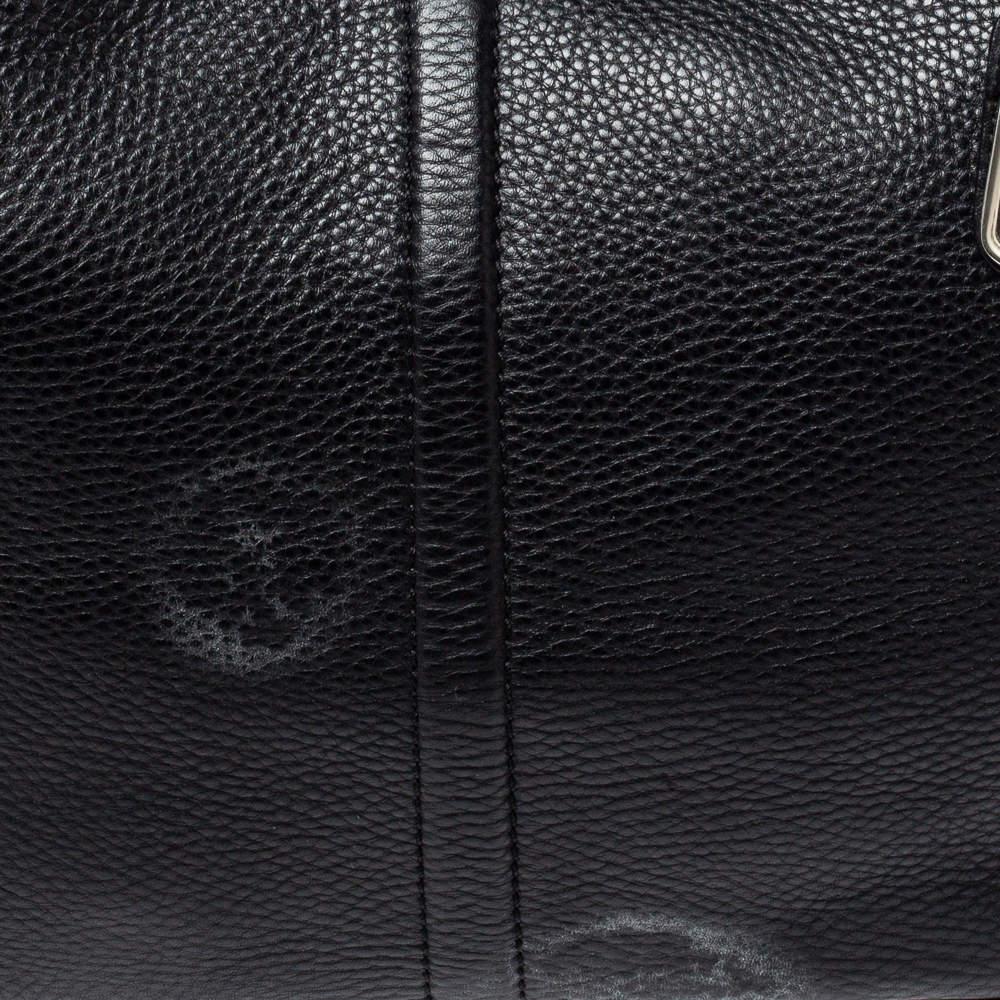 Cole Haan Black Grained Soft Leather Tote 1