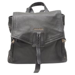 Used Cole Haan Black Leather Backpack