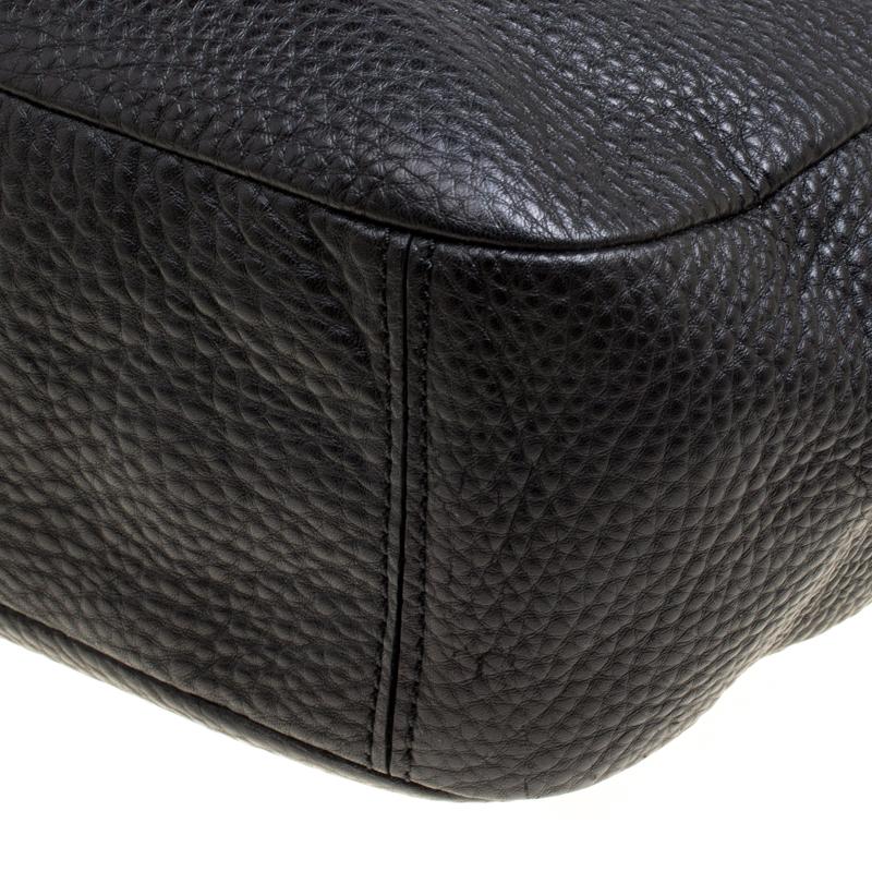 cole haan black leather purse