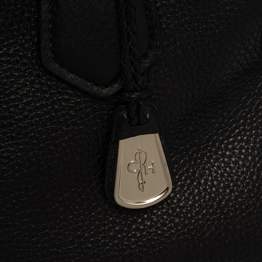 Cole Haan Black Leather Tote For Sale 5