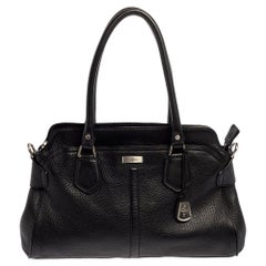 Used Cole Haan Black Leather Tote