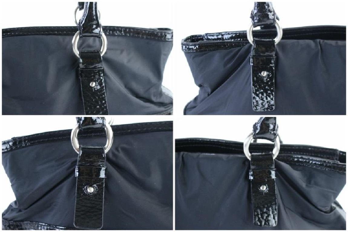 Women's Cole Haan Double Pocket Tote 11mz0710 Black Nylon Shoulder Bag