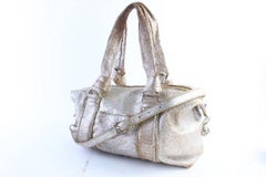 Cole Haan Duffle Aged Metallic 2way Boston 4mz0626 Silver Leather Weekend/Travel