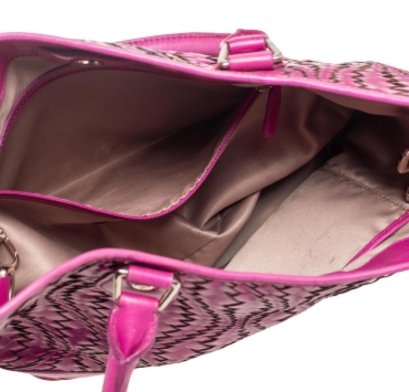 Cole Haan Majenta Woven Leather Tote For Sale 2