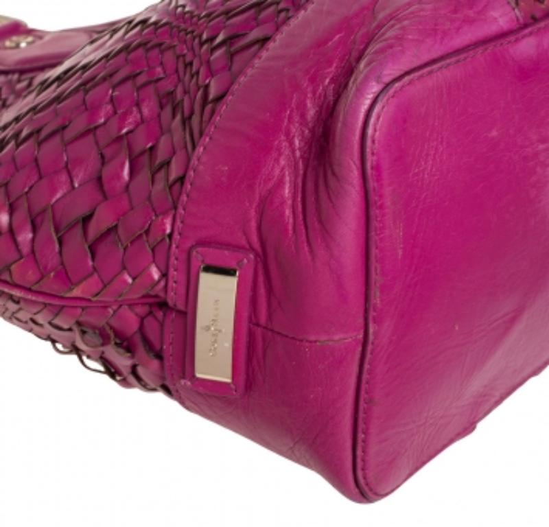 Cole Haan Majenta Woven Leather Tote For Sale 3
