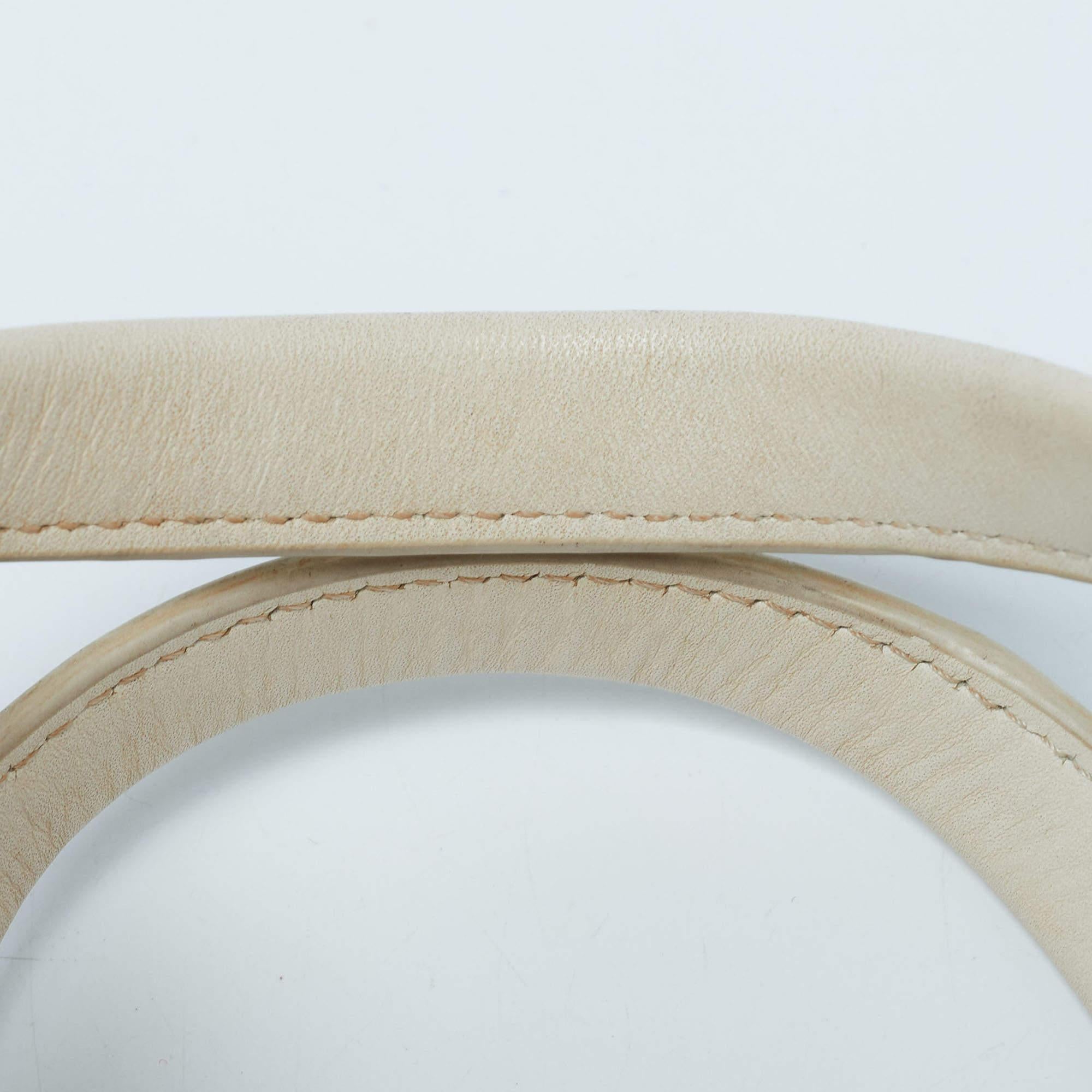 Cole Haan Off  White Leather Grand Series Tote For Sale 2