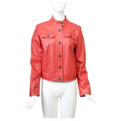 Cole Haan Red Leather Jacket