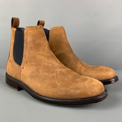COLE HAAN Size 8 Brown Suede Waterproof Chelsea Boots