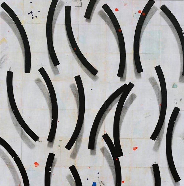 Cole Morgan Cross Over Contemporary Abstract Monochromatic
