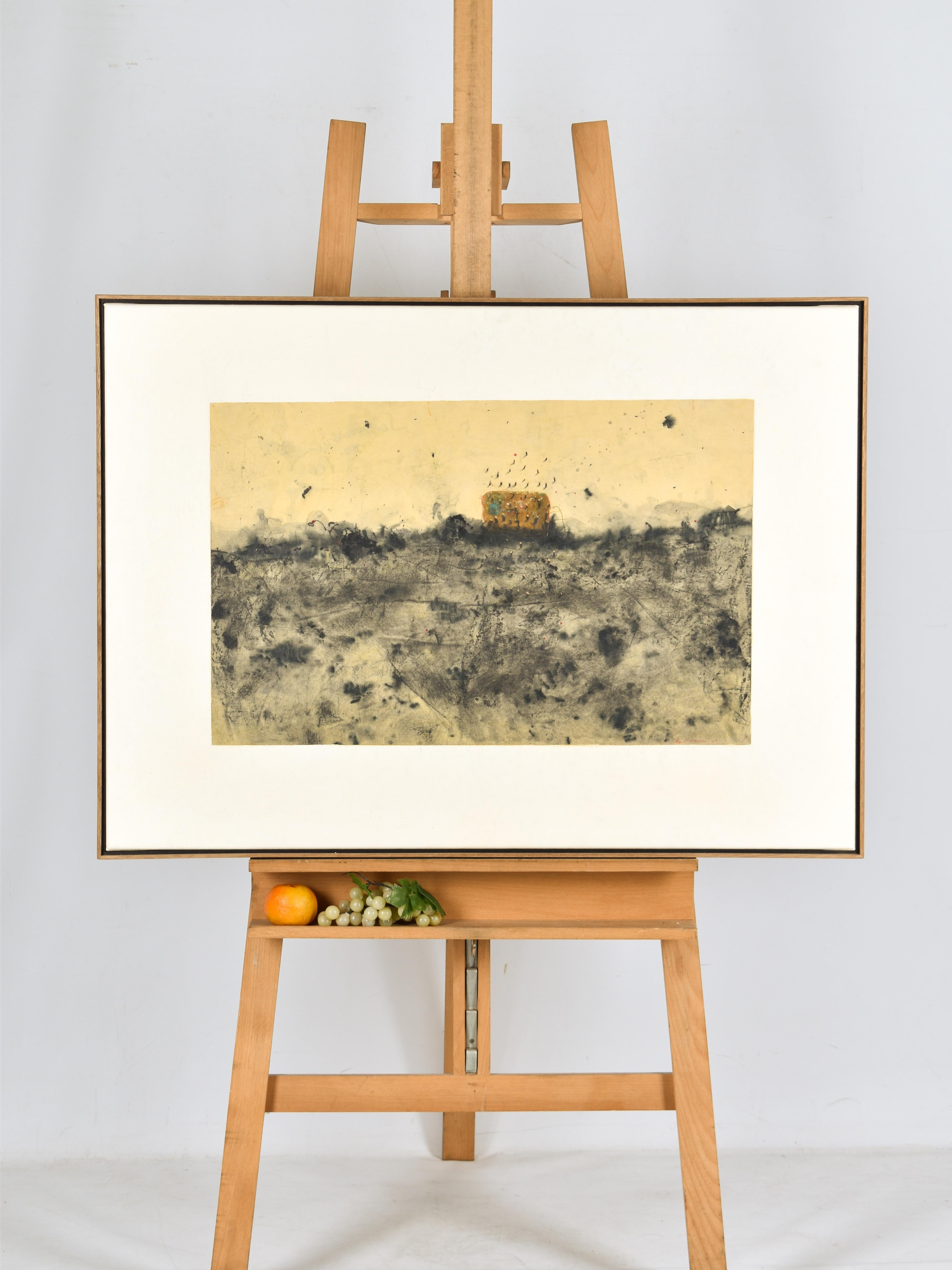 Stand Up Sky  -  Cole Morgan - Mixed Media on canvas - Original - For Sale 1