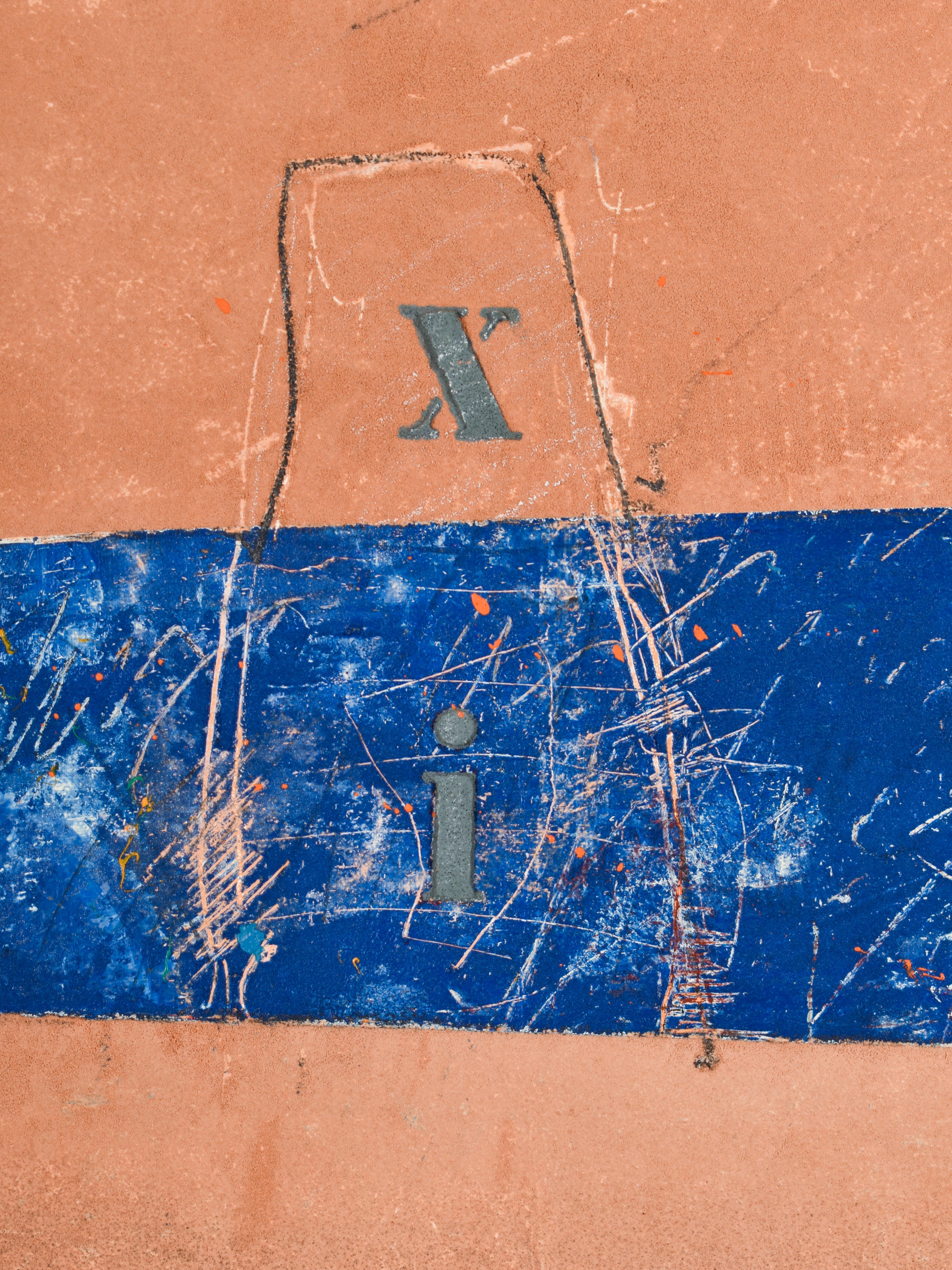 XI Blue -  Cole Morgan - Mixed Media on canvas - Original -  For Sale 5