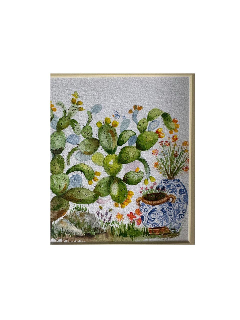 Hand-Painted Colección Nopaleras de México For Sale