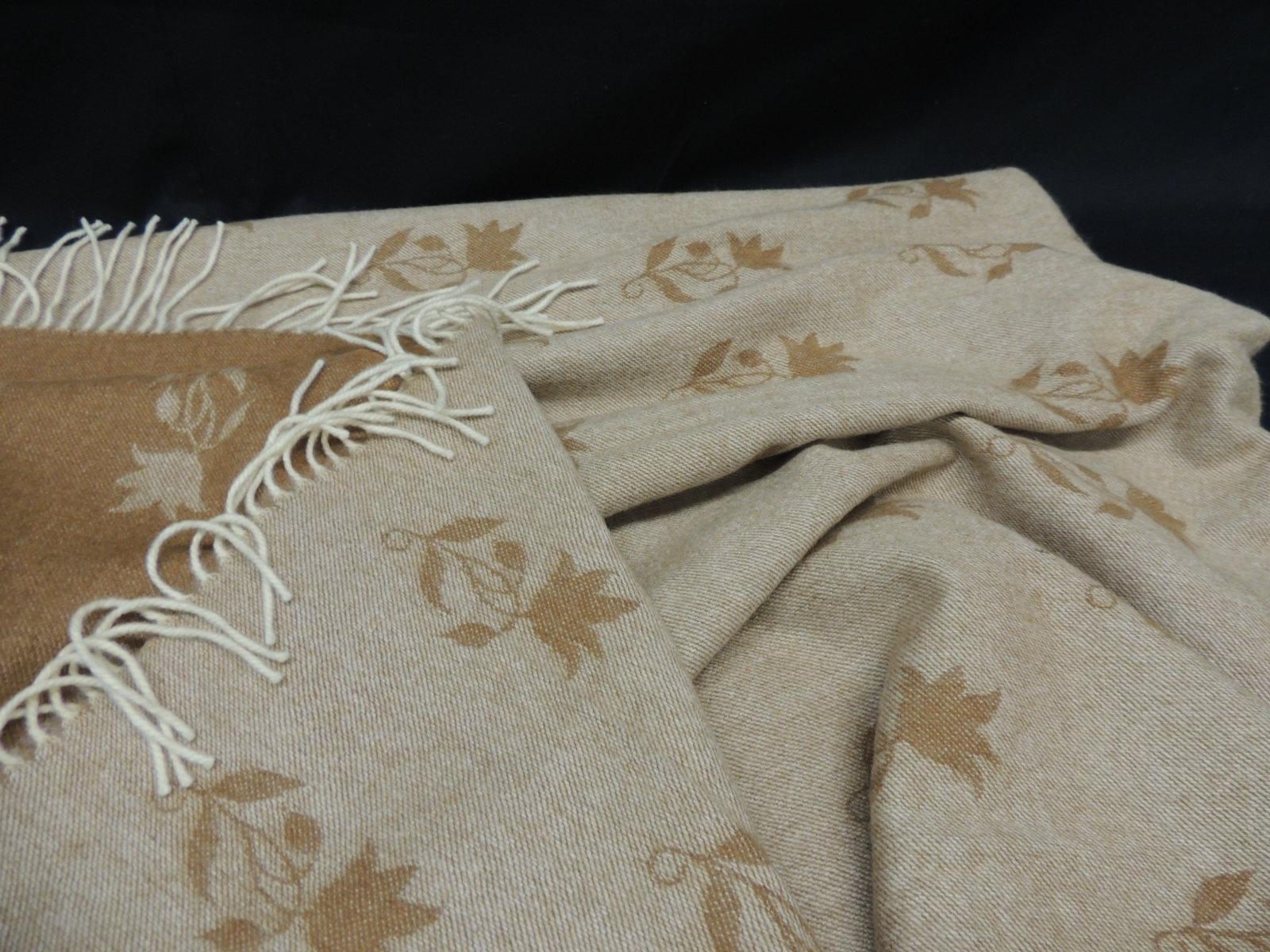 Hand-Crafted Colefax and Fowler Cashmere Decorative Throw