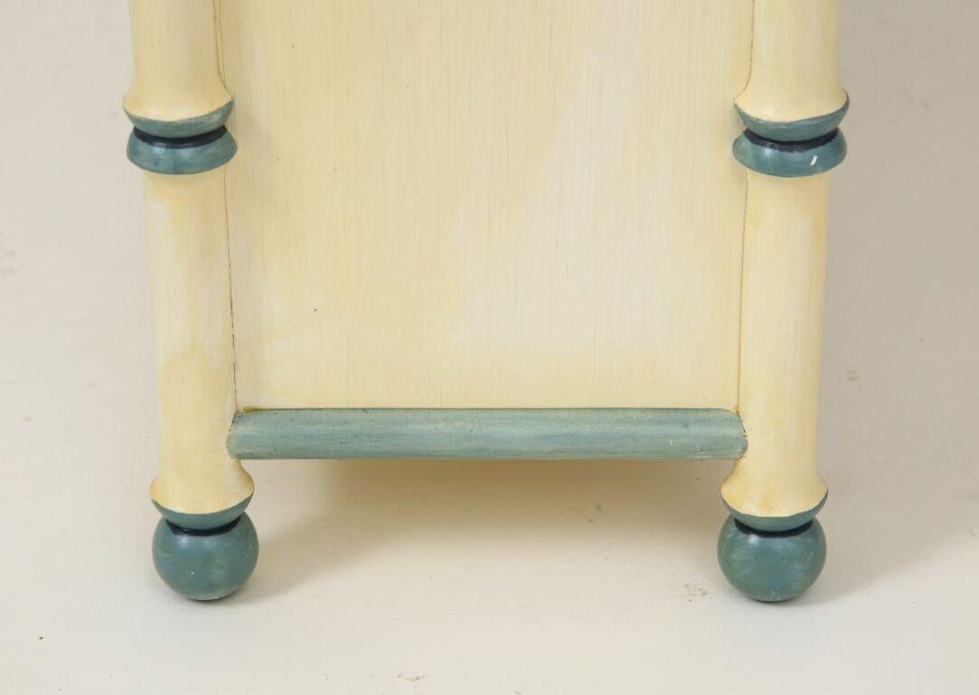 Colefax & Fowler - Blue Painted Hanging Shelf 2