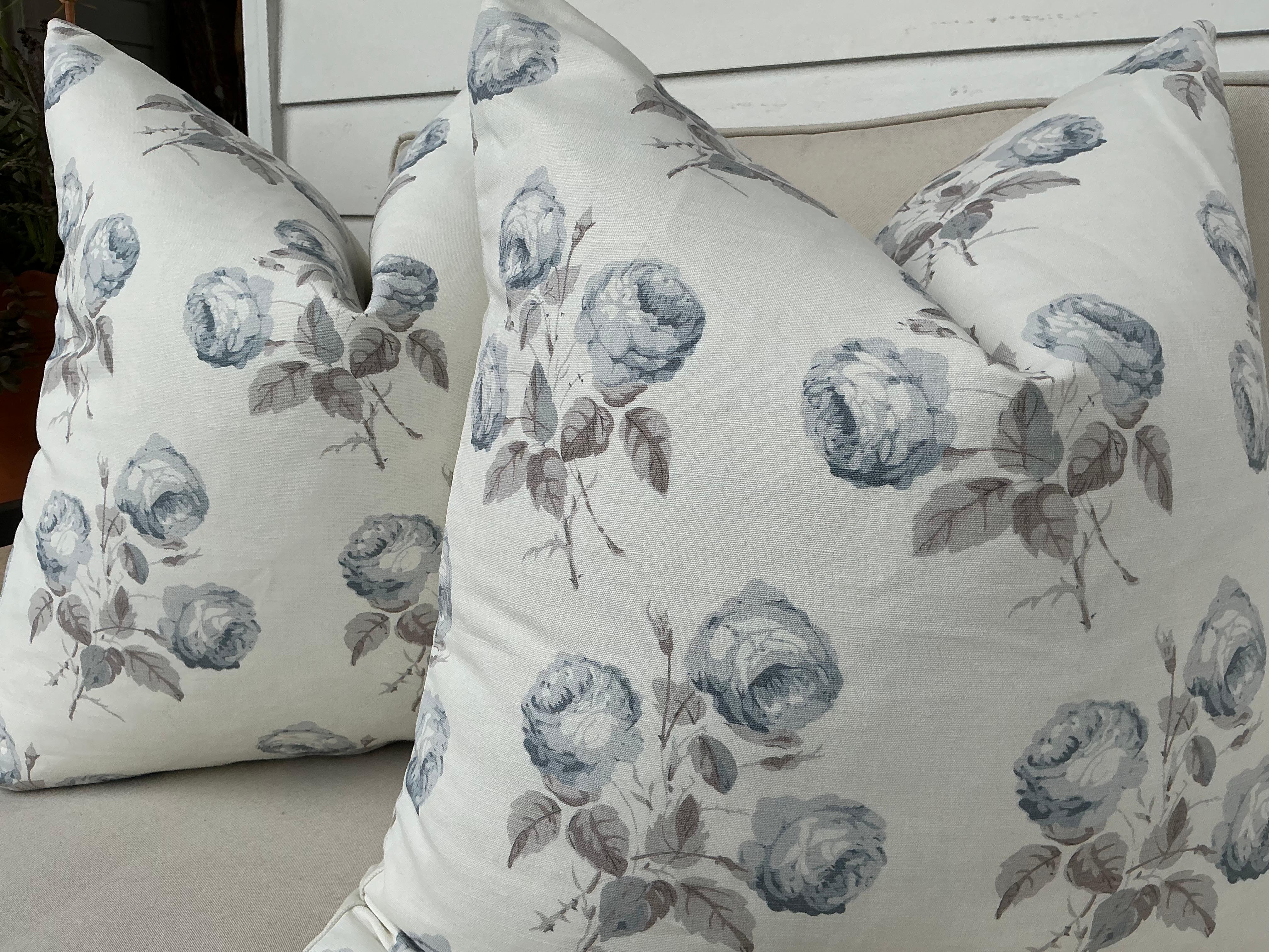 Américain Colefax & Fowler - Paire de coussins classiques 