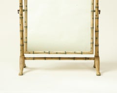 Colefax and Fowler Faux Bamboo Dressing Mirror