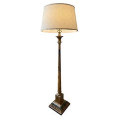 Colefax & Fowler Painted Wood Columnar Floor Lamp