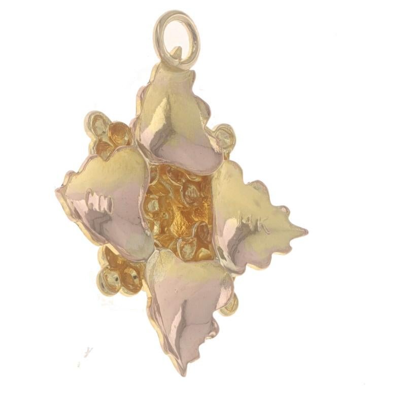 Coleman Co. Black Hills Gold Pendant - Yellow Gold 14k Grape Clusters & Leaves For Sale 1