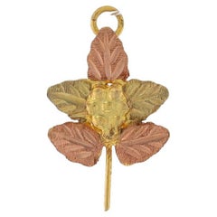 Coleman Co. Black Hills Gold Petite Pendant - Yellow Gold 14k Grape Leaf Spray