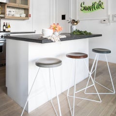 Coleman Stool, Black and Aspen, Counter Stool